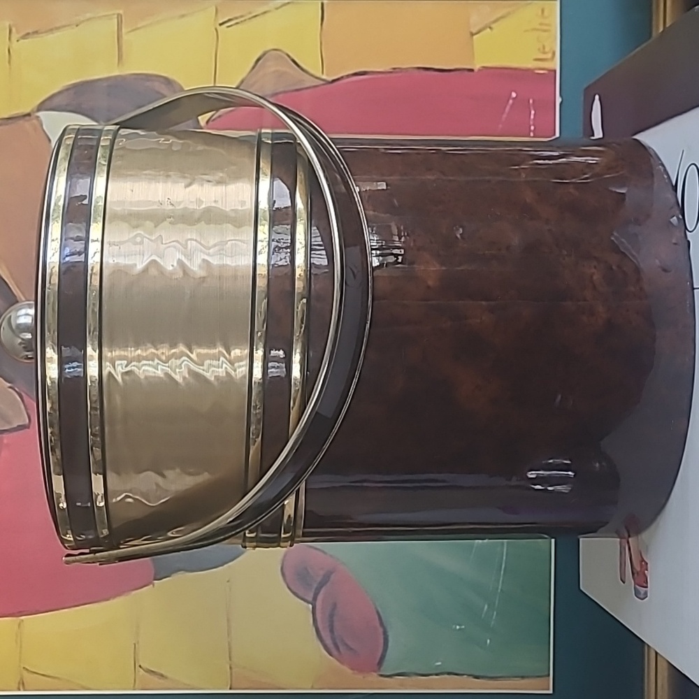 MCM GEORGES BRIARD VINYL TORTOISE SHELL ICE BUCKET